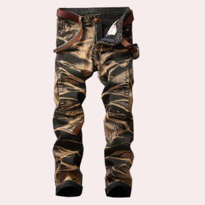 ENZO - Jeans de estilo vintage y moderno para hombre
