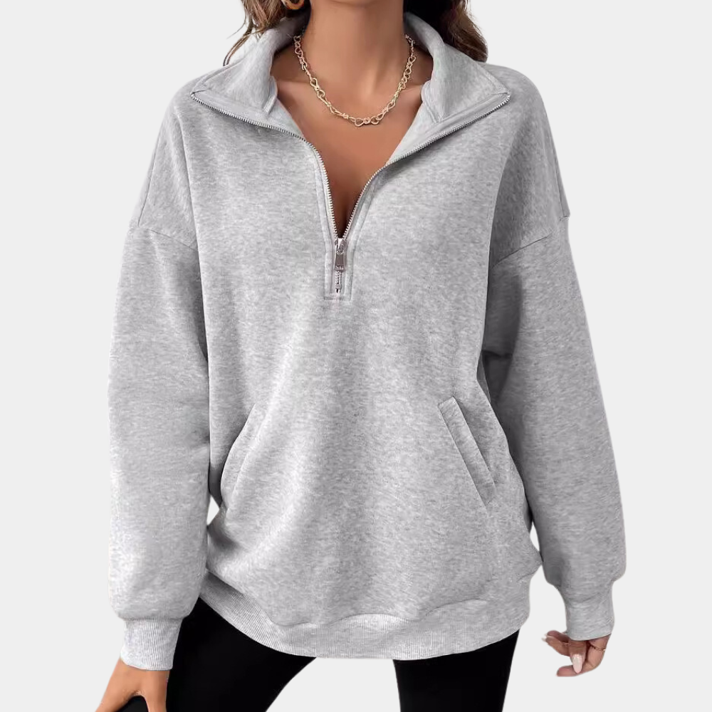 NADIA - Jersey polar con cremallera para mujer
