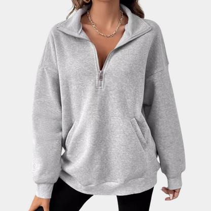 NADIA - Jersey polar con cremallera para mujer