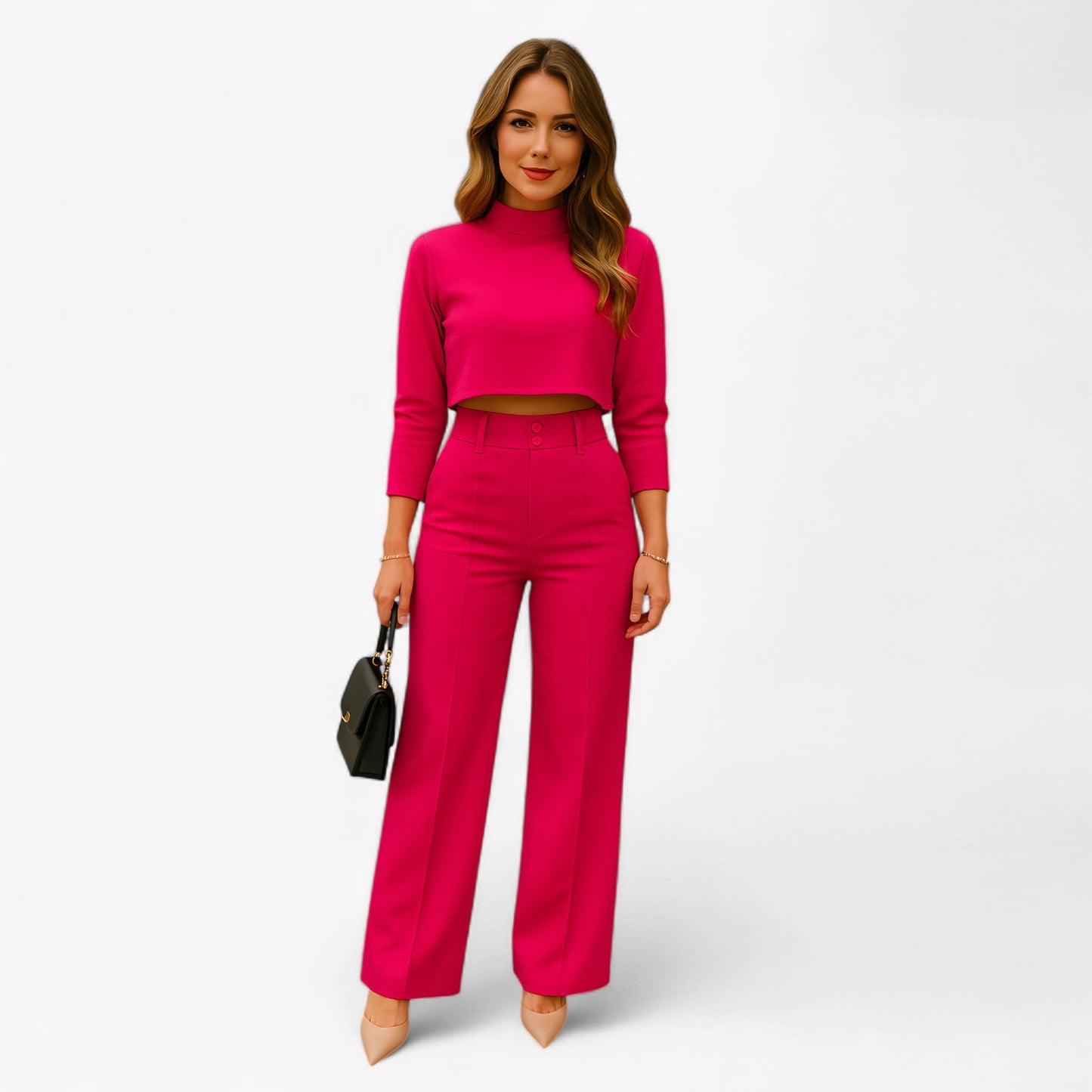 Conjunto de dos piezas con top y falda para mujer – BELLA DUO