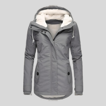 Chaqueta Impermeable Larga con Capucha para Mujer – CHRISTIN