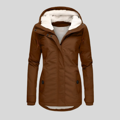 Chaqueta Impermeable Larga con Capucha para Mujer – CHRISTIN