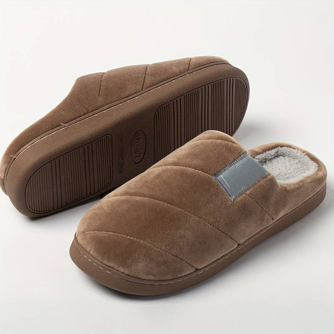 GERALD - Zapatillas de casa cálidas para hombres con empeine bajo