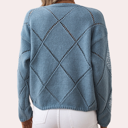 DANA - Jersey de punto con detalles de lentejuelas para mujer