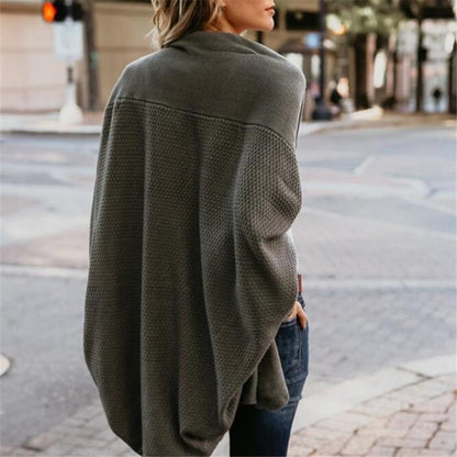 Chaqueta abierta de punto para mujer con manga larga – ELIANA