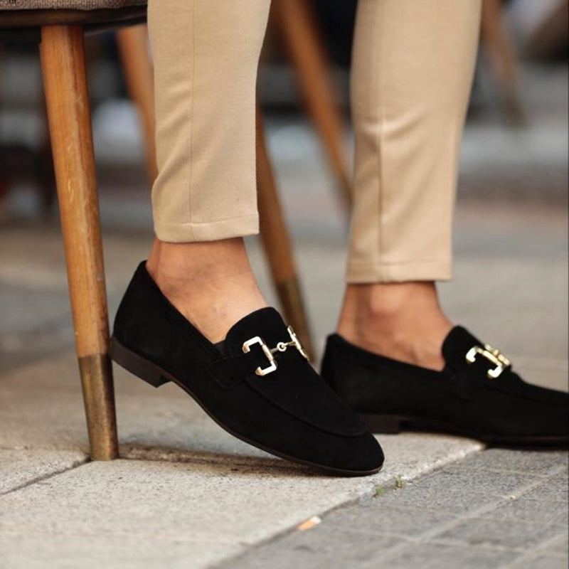 Mocasines elegantes para hombre con detalle metálico – MARCÉLLO