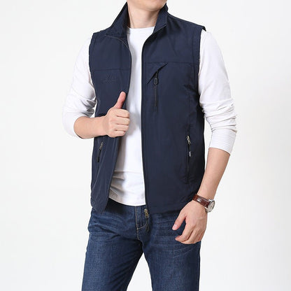 Chaleco versátil de hombre con cuello alto – DANIEL
