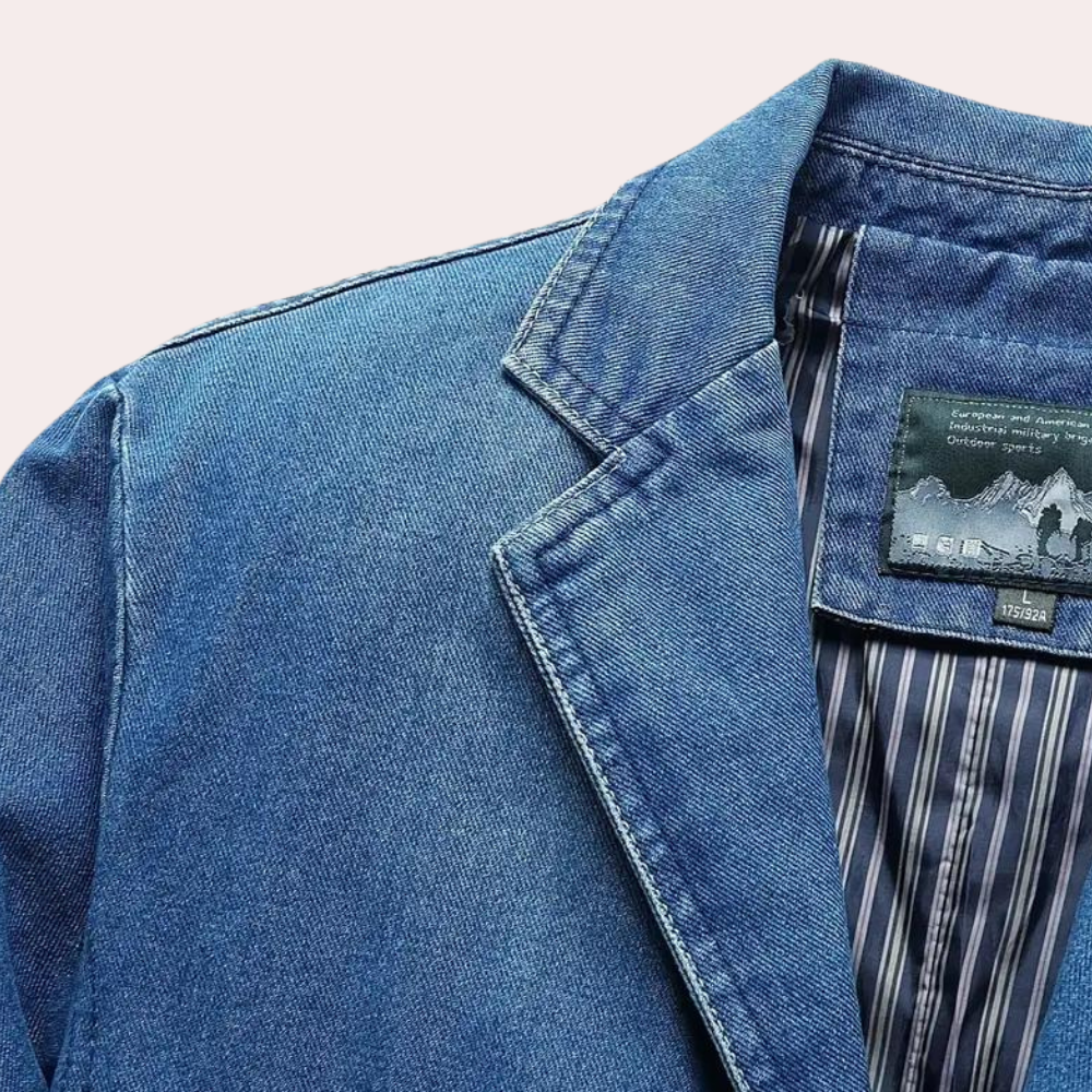 Blazer vaquera slim fit para hombre – JEZAR