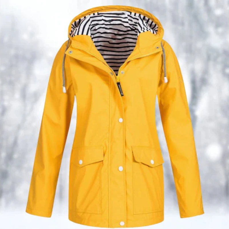 Chaqueta impermeable de mujer con diseño clásico – ELISA