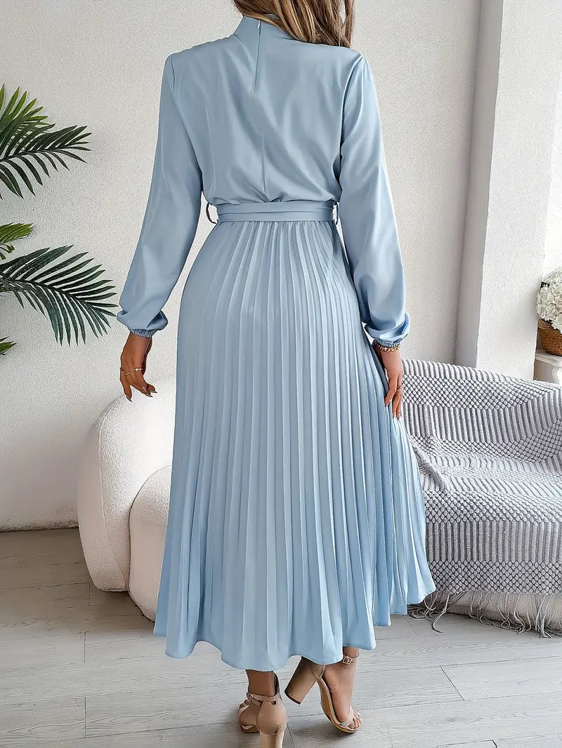 Celestia – Vestido elegante plisado de invitada de boda, de fiesta o graduación