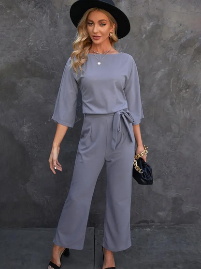Mono elegante de pierna ancha para eventos y ocasiones especiales – NOA