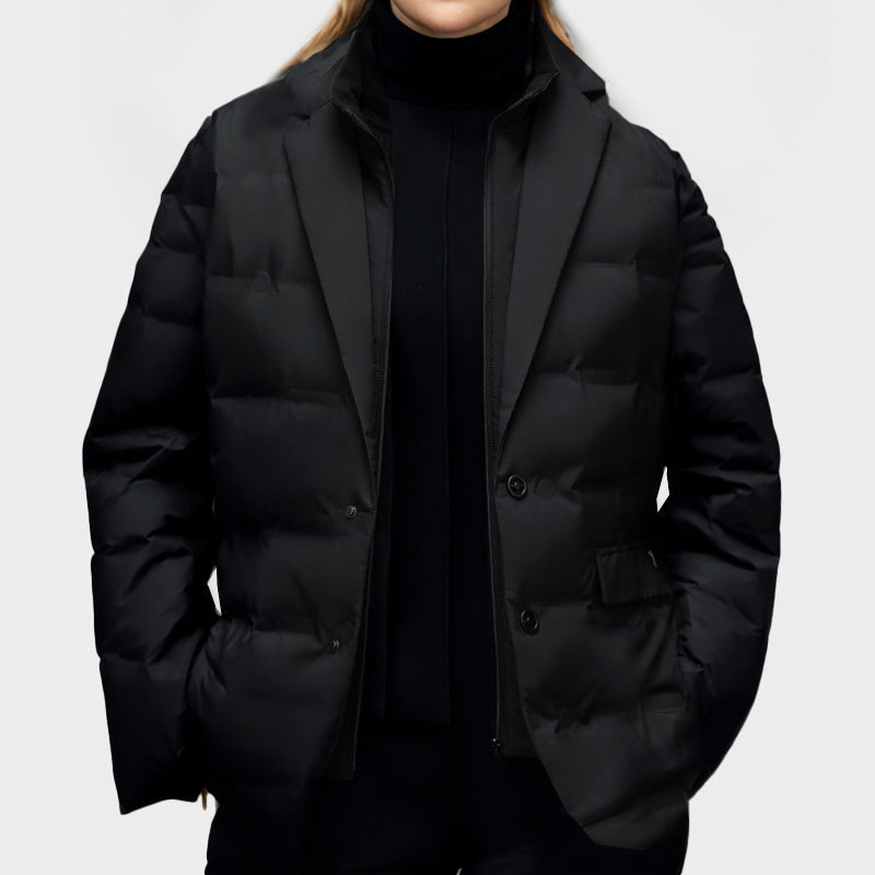 Abrigo acolchado de mujer estilo blazer elegante – ELIORA