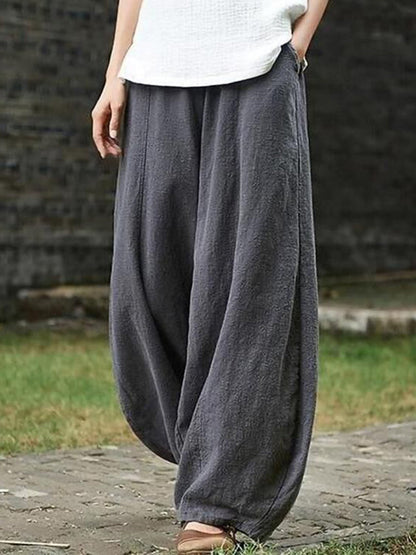 Pantalón de algodón cómodo y ligero para mujer – EMILIA