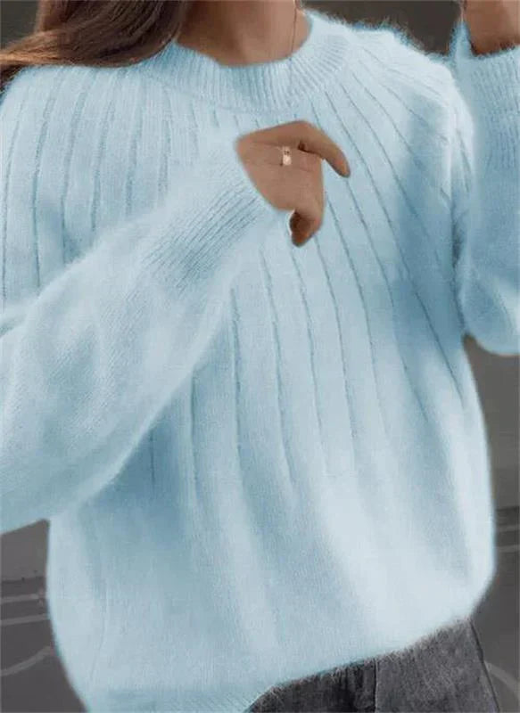 Jersey elegante de mujer en mezcla de cachemira – GIADA