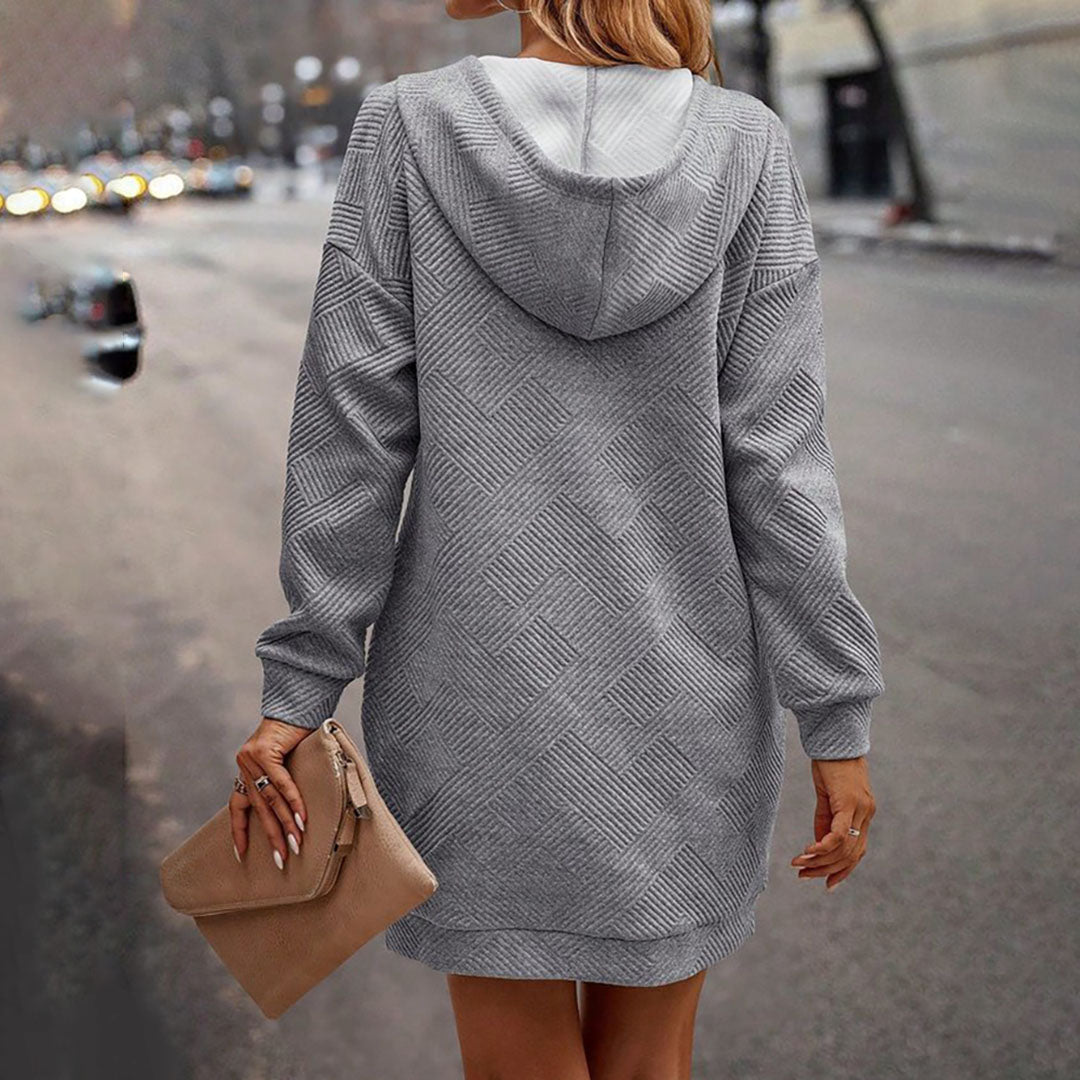 MOXIE – Vestido estiloso con capucha para mujer
