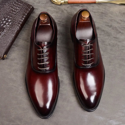 Zapatos Oxford de cuero para hombres con diseño clásico y confort excepcional – MARTON