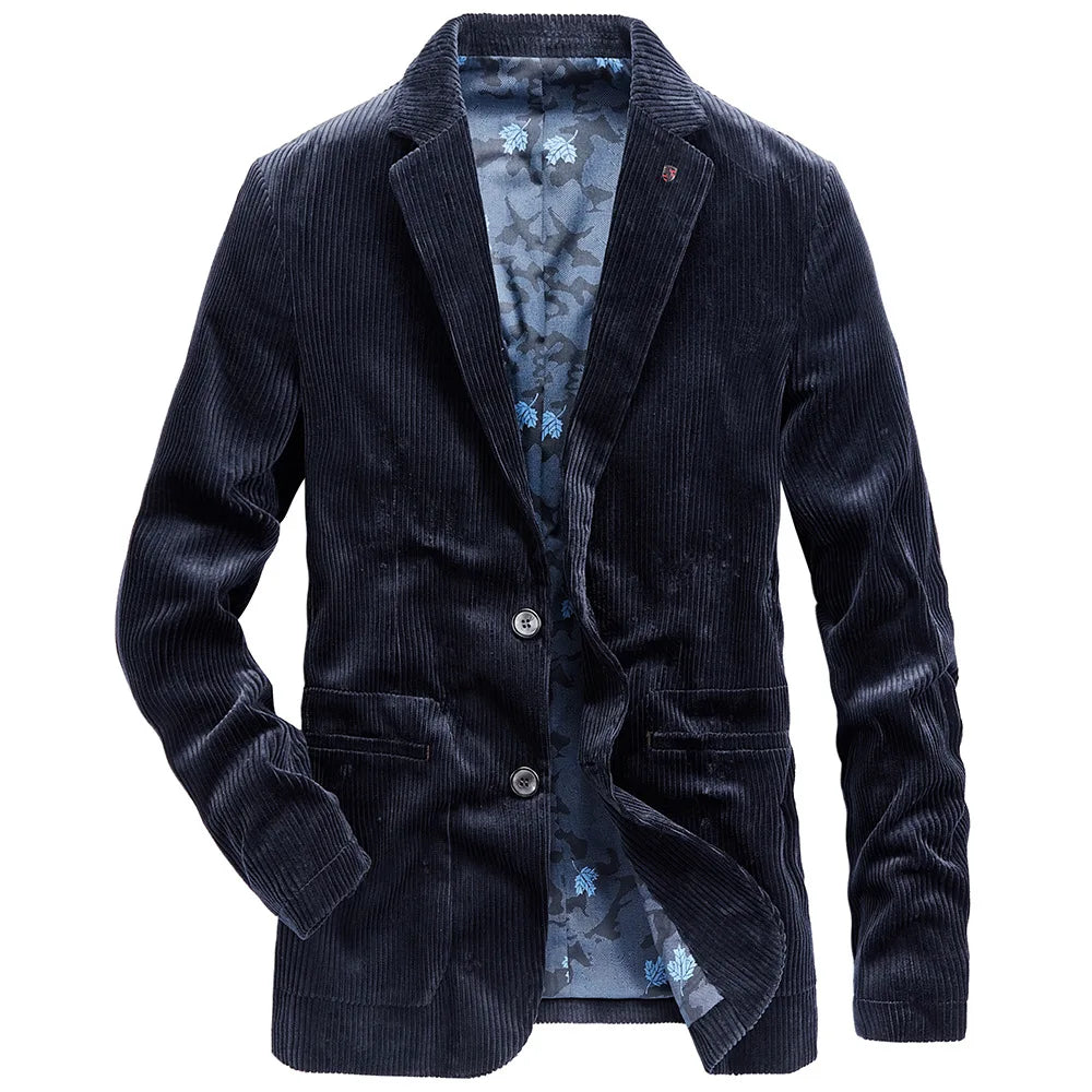 Americana de pana con forro floral para hombre – TÉO