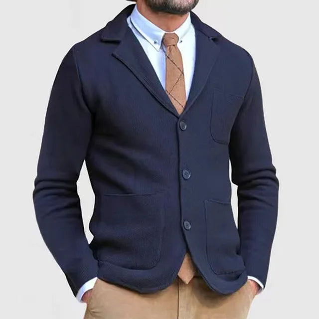 Bernie - Casual slanke Americana casual entallada para hombre con bolsillos