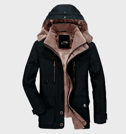 Abrigo acolchado de invierno para hombre con capucha – BRENTOR