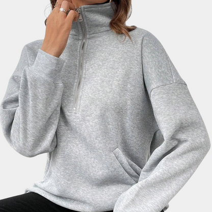 NADIA - Jersey polar con cremallera para mujer