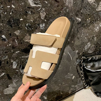 Sandalias Gladiadoras Elegantes con Cierre de Velcro Ajustable para Damas – HIRA