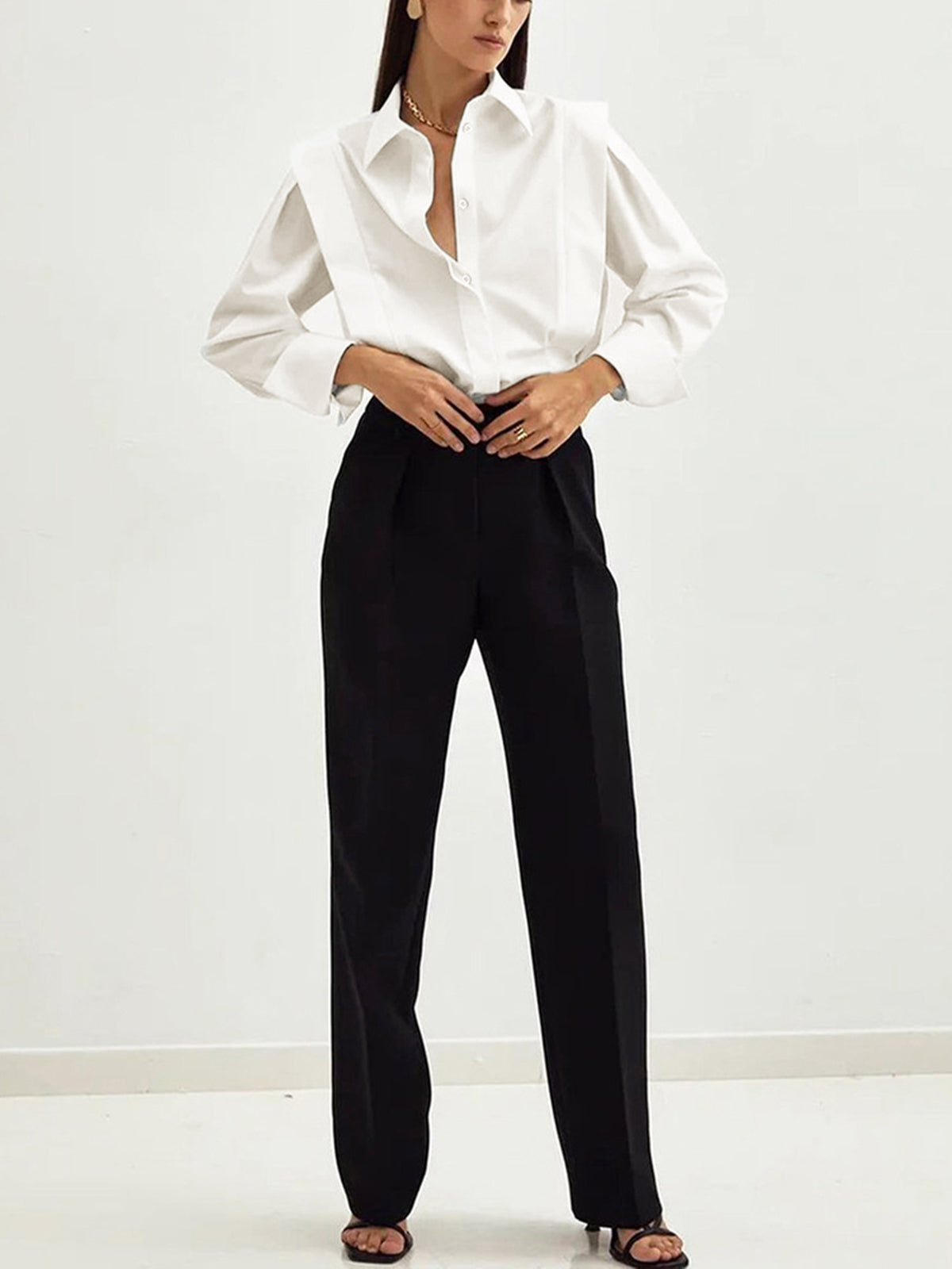 MARINA – Blusa elegante de manga larga para mujer