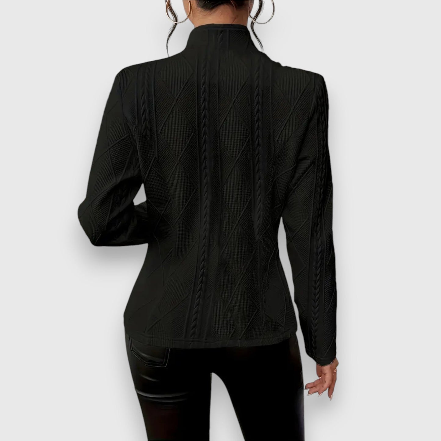 Blazer entallada con textura estructurada para mujer – VERA