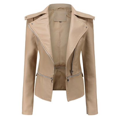 Cazadora biker entallada de mujer con estilo moderno – JESSICA