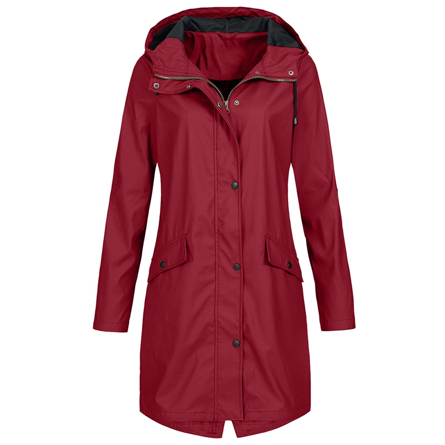 Chaqueta impermeable y cortavientos de mujer con capucha ajustable – KATHARINA