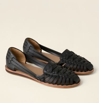 Zapatos Planos de Cuero para Mujer con Diseño Trenzado y Estilo Casual – RUNA