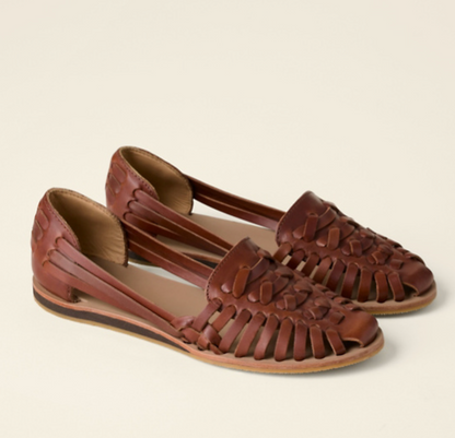 Zapatos Planos de Cuero para Mujer con Diseño Trenzado y Estilo Casual – RUNA