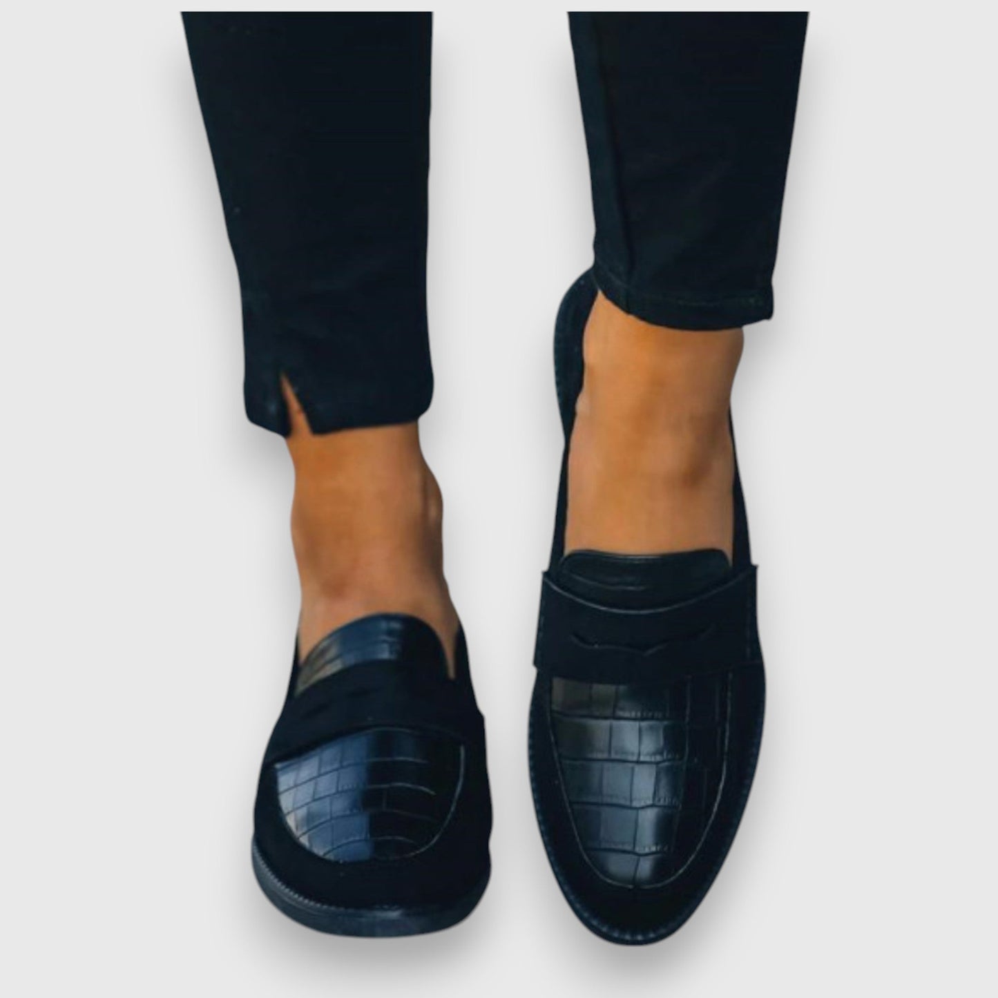 Zapatos Elegantes de Hombre con Patrón de Cocodrilo y Comodidad Superior – ACHILLE