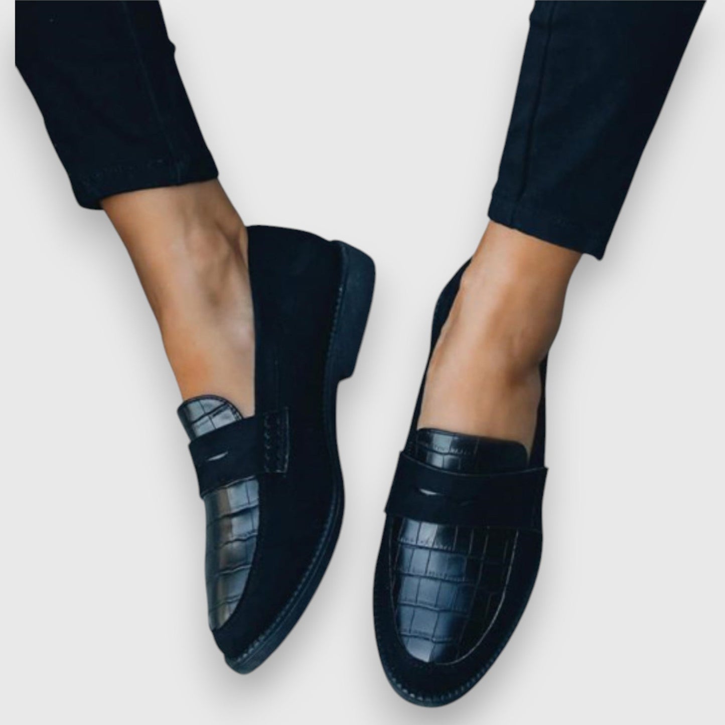 Zapatos Elegantes de Hombre con Patrón de Cocodrilo y Comodidad Superior – ACHILLE
