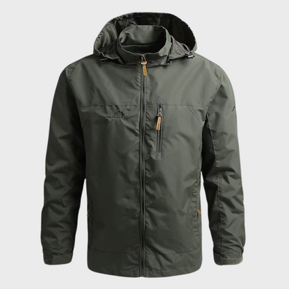Chaqueta impermeable de hombre con cuello alto – LUCA
