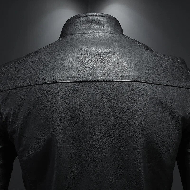 KAI - Chaqueta bomber casual con cremallera completa para hombre