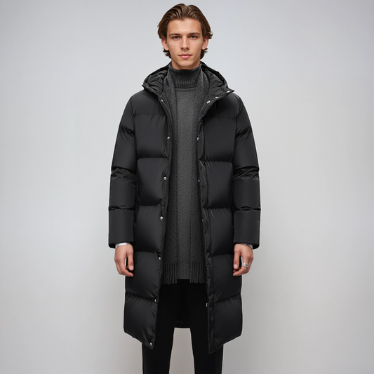 Chaqueta acolchada de invierno para hombre con capucha – VAREK
