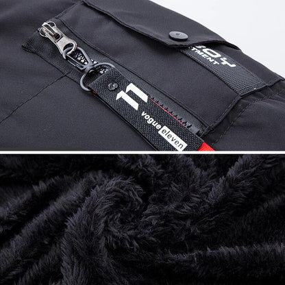 EMILVAN – Abrigo de invierno para hombre con capucha y forro de piel sintética