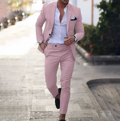 LinoUrban Mikael – Traje de blazer y pantalón versátil para hombre, estilo moderno y sofisticación