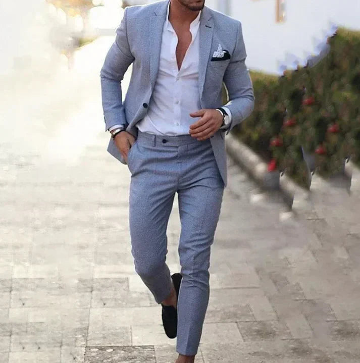 LinoUrban Mikael – Traje de blazer y pantalón versátil para hombre, estilo moderno y sofisticación