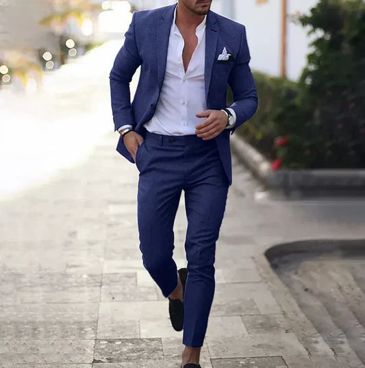 LinoUrban Mikael – Traje de blazer y pantalón versátil para hombre, estilo moderno y sofisticación