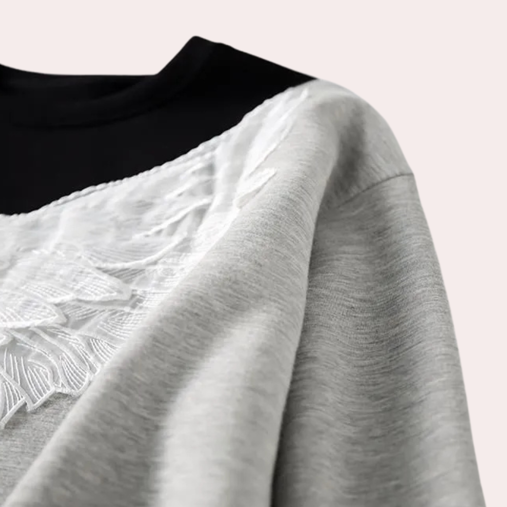 LIA - Sudadera manga larga para mujer