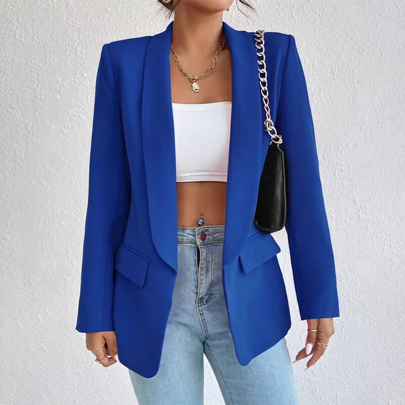 DOUTZEN - Blazer clásico para mujeres