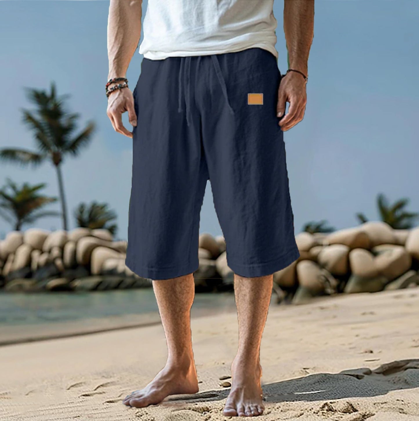 Short de hombre con corte relajado y cintura ajustable – ALVARO