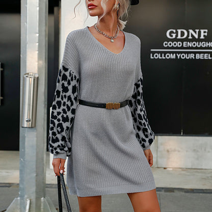 Vestido de punto para mujer con mangas largas – ZULEMA
