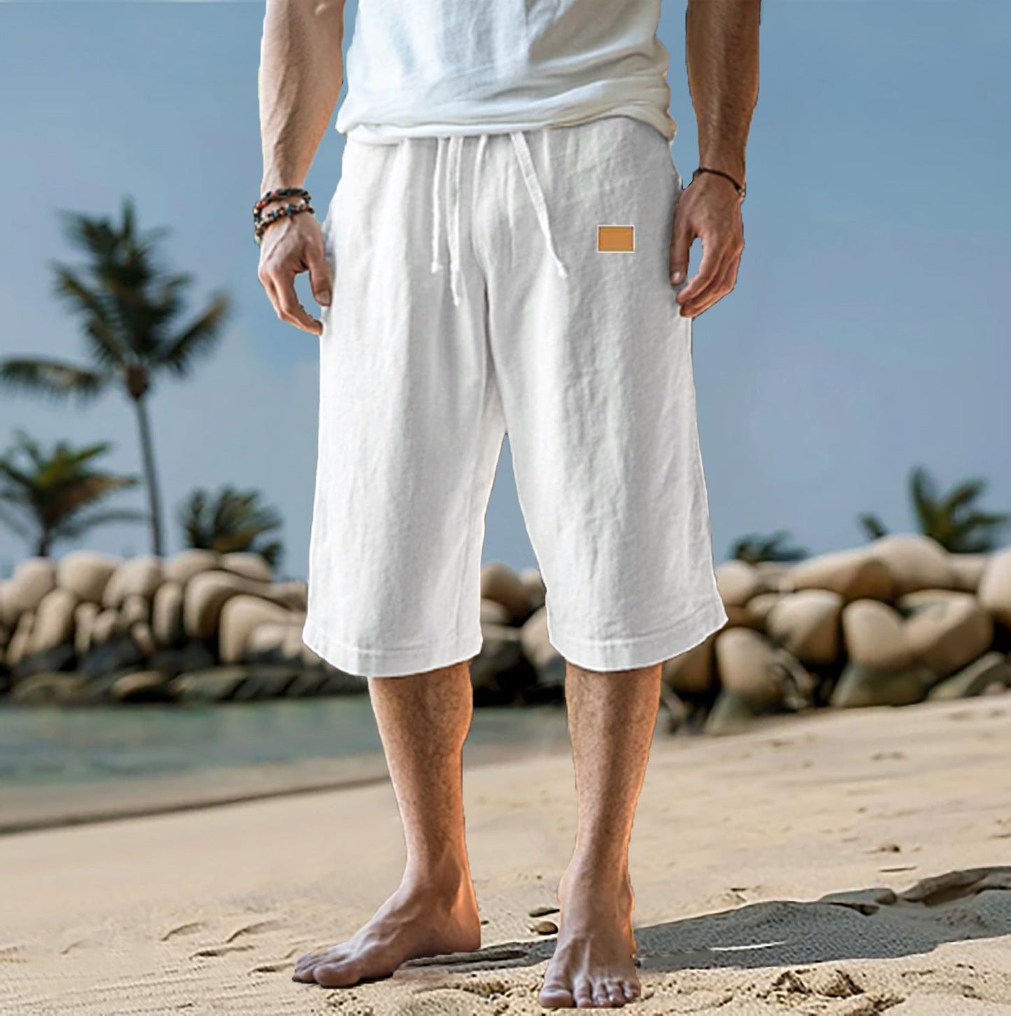 Short de hombre con corte relajado y cintura ajustable – ALVARO
