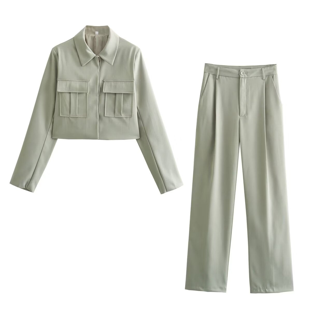 Conjunto moderno de dos piezas para mujer con diseño primaveral – LYVIA