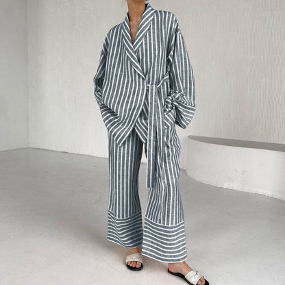 Conjunto lounge de algodón para mujer con estilo relajado – SOREYA