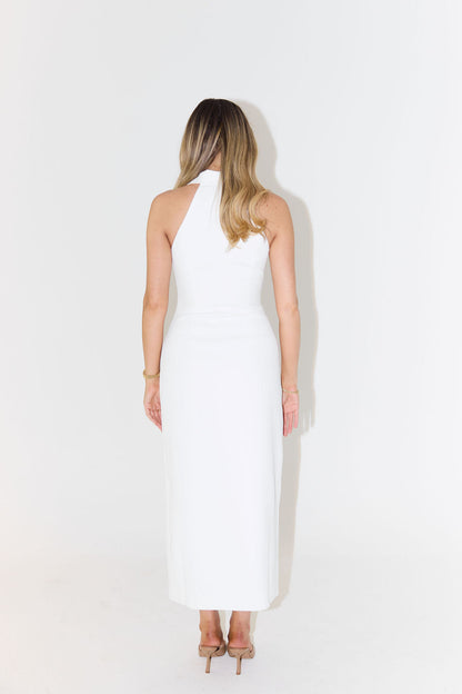 Vestido Maxi De Mujer Sin Mangas Con Profunda V-Cuello Y Estilo Elegante – AAVA