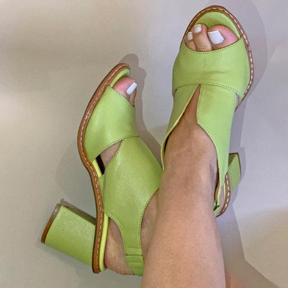 Sandalias de mujer con tacón alto y punta abierta para un estilo veraniego – Treda