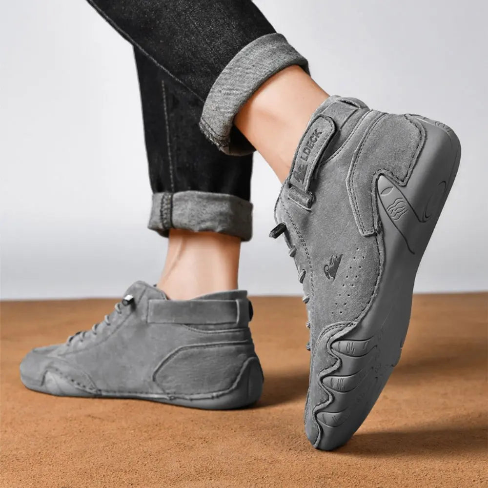 Botas barefoot de senderismo unisex con caña alta y suela flexible – FLEXTREK
